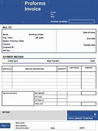 Image result for Proforma Invoice for Export Template