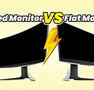 Image result for 2 Curved and 1 Flat Monitor