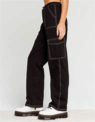 Image result for Black Cargo Pants with White Stitching Men Fashion Nova Men