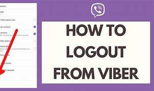 Image result for How to Logout in Viber Desktop