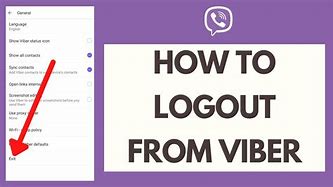 Image result for How Log Out Viber PC