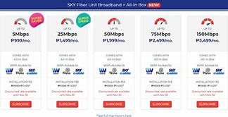Image result for Sky Cable Internet Plan 999