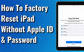 Image result for How to Reset iPad without Apple ID