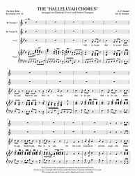 Image result for Winkler L Hallelujah Chorus Trumpet Part