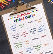 Image result for Free Printable Book Challenge
