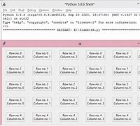 Image result for Python GUI Table