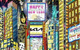 Image result for New Year Times Square Numbers