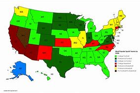 Image result for Most Popular Sport by State