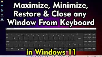 Image result for How to Minimize Screen Using Keyboard