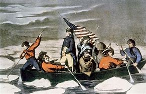 Image result for Washington Crossing the Delaware in a Red Jeep Wrangler