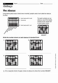 Image result for Abacus Worksheets for Grade 1