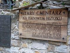 Image result for cmentarz_zasłużonych_na_pęksowym_brzyzku