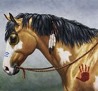 Image result for Native American Paint Horse Art