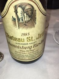 Image result for saint Jean Johannisberg Riesling Individual Bunch Selected Late Harvest Belle Terre