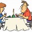 Image result for Couple Eating Dinner Clip Art