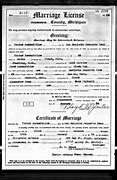 Image result for Michigan Marriage Certificate