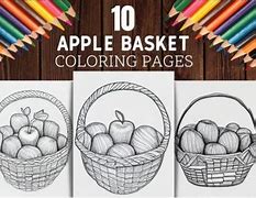 Image result for Apple Basket Coloring