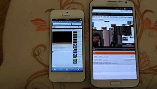 Image result for Galaxy Note 2 vs iPhone 5
