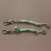 Image result for Letter Bead Keychain