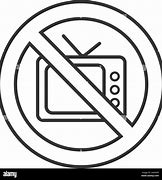 Image result for No TV Sign