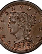 Image result for 1847 1 Cent