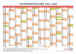 Image result for Calendrier 2017 2018
