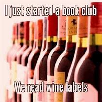 Image result for Books and Wine Meme