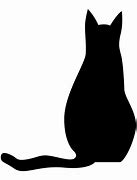 Image result for Sitting Cat-Back Silhouette