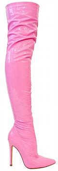 Image result for Hot Pink Knee High Boots