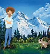 Image result for Bob Ross with Squirrel