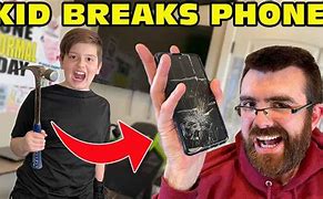 Image result for Kid Breaks New Phone