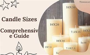 Image result for Candle Sizes