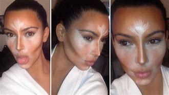 Image result for Kim Kardashian Makeup Highlighter