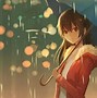 Image result for Anime Girl Under Umbrella in Rain