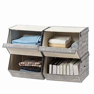Image result for Fabric Storage Bin with Lid and Magnetic Side Hatch
