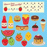 Image result for Cute Kawaii Food Stickers