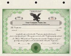 Image result for Corporate Stock Certificate Template