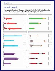 Image result for Order by Length Worksheet