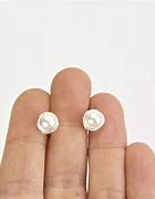 Image result for Sterling Silver Pearl Stud Earrings