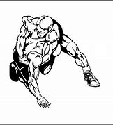 Image result for Wrestling Free Clip Art Black and White