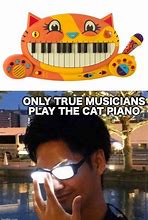 Image result for Piano Cat Gong Show Meme
