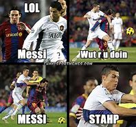 Image result for Messi Meme Against Ronaldo
