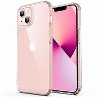 Image result for iPhone 14 Peach Clear Glitter