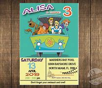 Image result for Scooby Doo Invitations