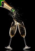 Image result for Champagne Bottle Popping and Glasses Images