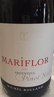 Image result for Mariflor Pinot Noir Valle Uco