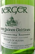 Image result for Weingut Berger Gruner Veltliner