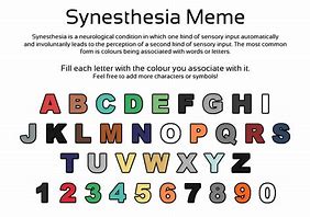 Image result for Synesthesia Memes