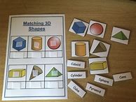 Image result for Match 2D and 3D Shapes