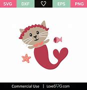 Image result for Mermaid Cat SVG Free